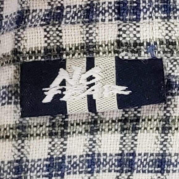 No Fear Shirt Men’s Size Large L Blue Plaid Long Sleeve Button Up Vtg Y2K - Picture 9 of 11